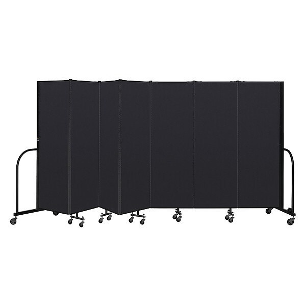 Portable Room Divider, 7 Panel, 6 ft. H