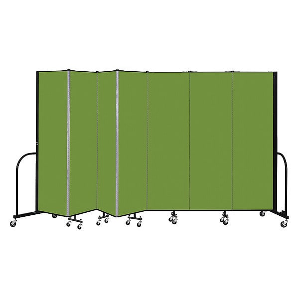 Portable Room Divider, 7 Panel, 6 ft. 8"H
