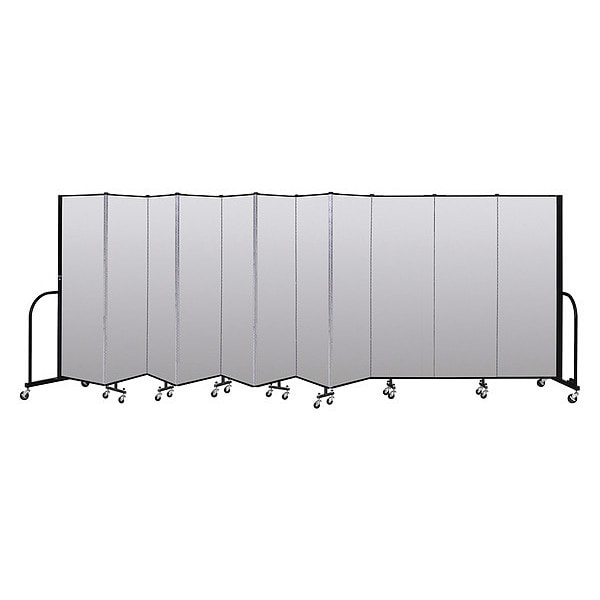 Portable Room Divider, 11 Panel, 6 ft. H