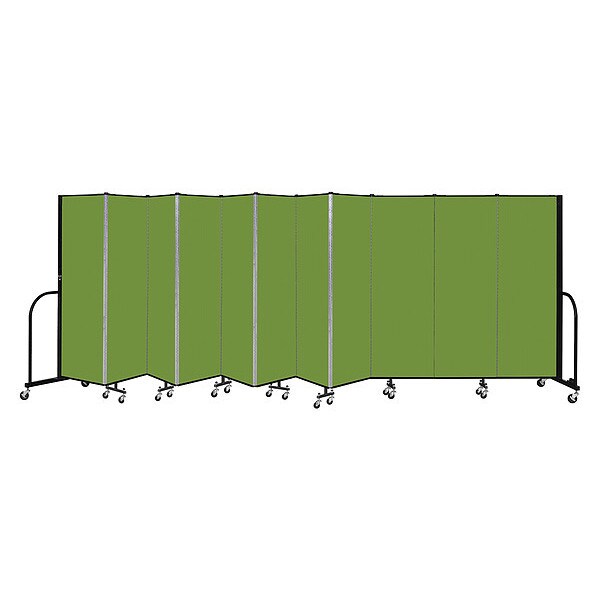 Portable Room Divider, 11 Panel, 6 ft. H