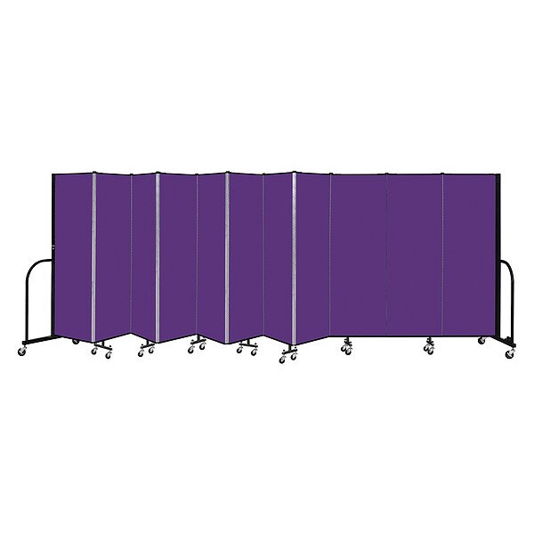 Portable Room Divider, 11 Panel, 6 ft. H