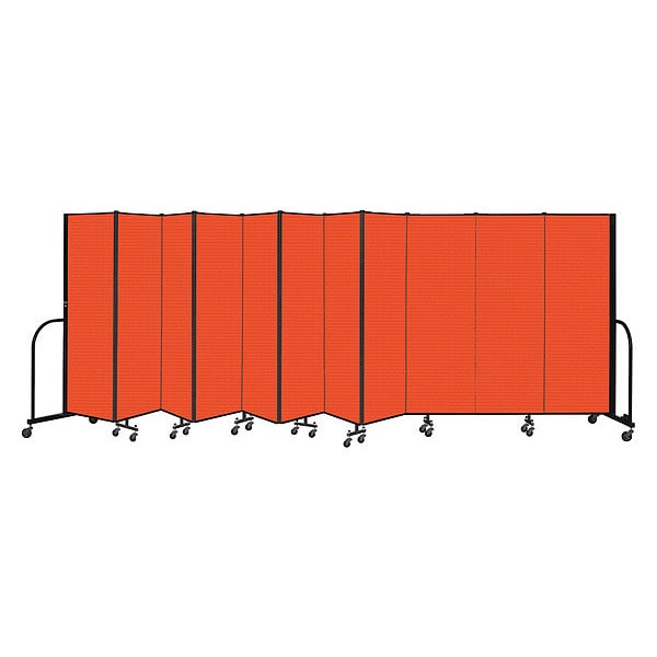 Portable Room Divider, 11 Panel, 6 ft. H