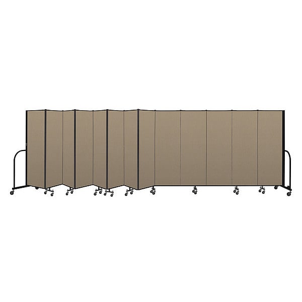 Portable Room Divider, 13 Panel, 6 ft. H