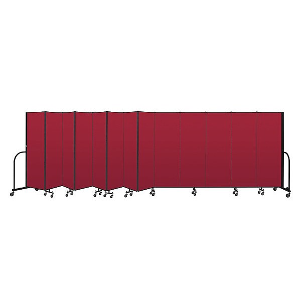 Portable Room Divider, 13 Panel, 6 ft. H