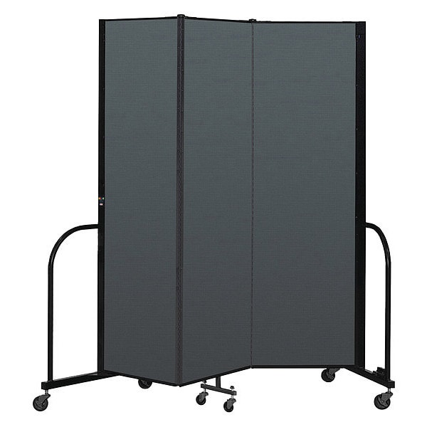 Portable Room Divider, 3 Panel, 6 ft. 8"H