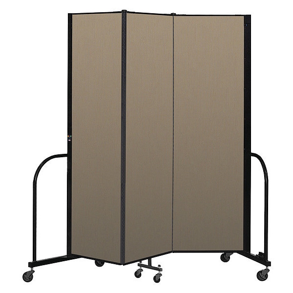 Portable Room Divider, 3 Panel, 6 ft. 8"H
