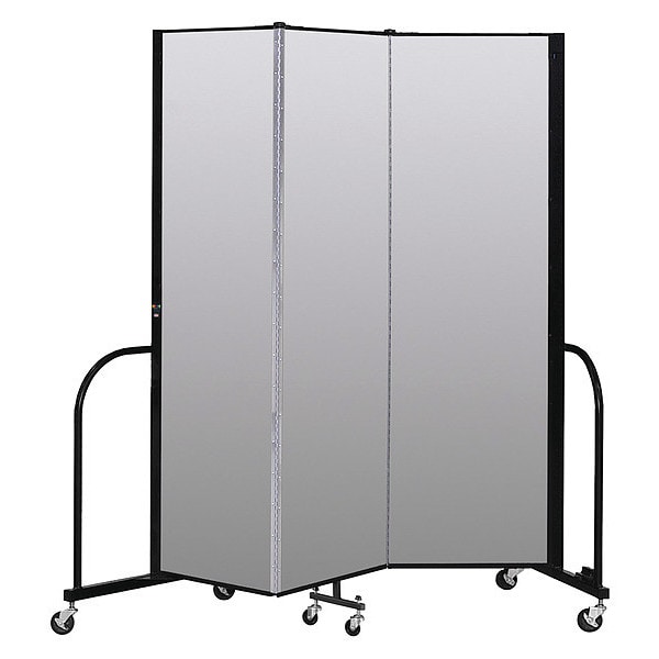 Portable Room Divider, 3 Panel, 6 ft. 8"H