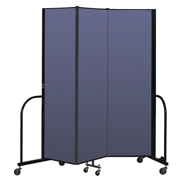 Portable Room Divider, 3 Panel, 6 ft. 8"H