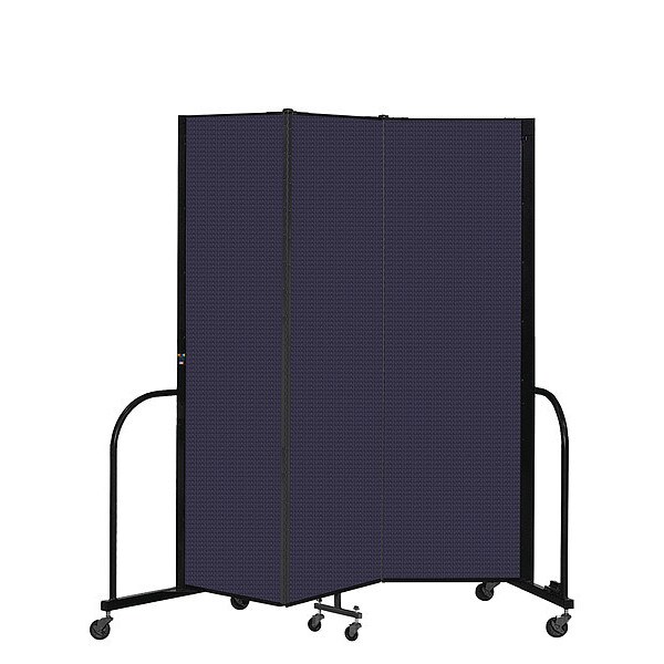 Portable Room Divider, 3 Panel, 6 ft. 8"H