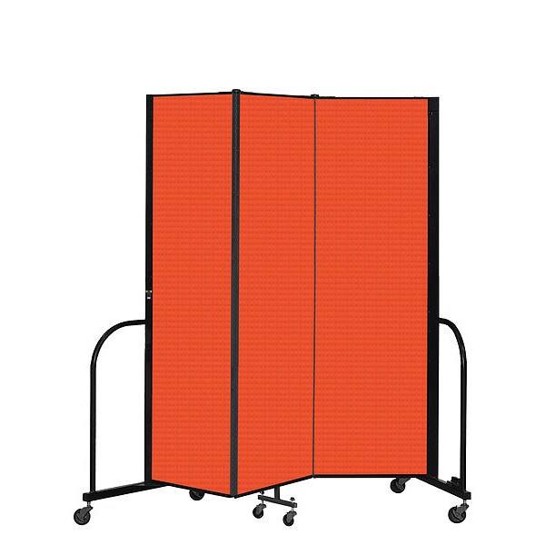 Portable Room Divider, 3 Panel, 6 ft. 8"H