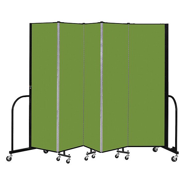 Portable Room Divider, 5 Panel, 6 ft. 8"H