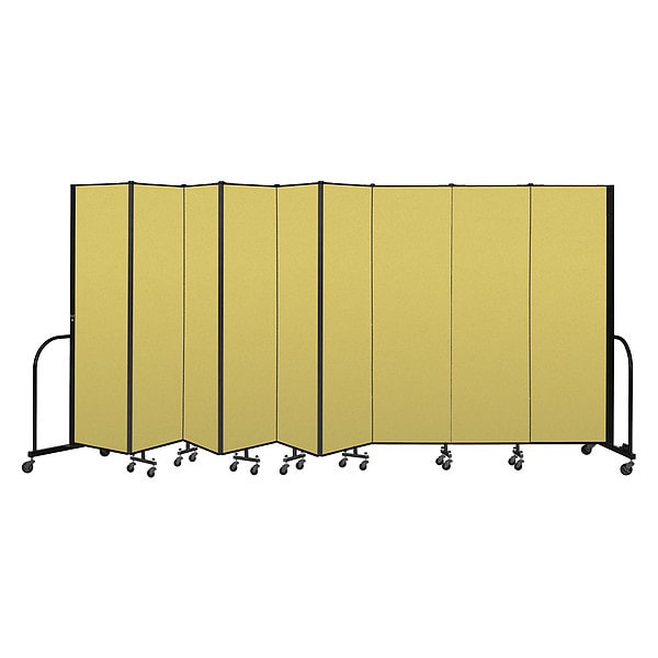 Portable Room Divider, 9 Panel, 6 ft. 8"H
