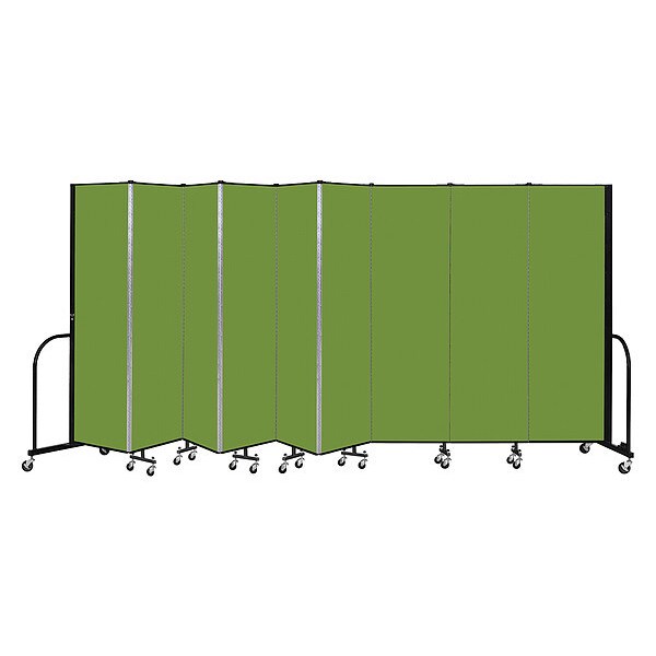 Portable Room Divider, 9 Panel, 6 ft. 8"H