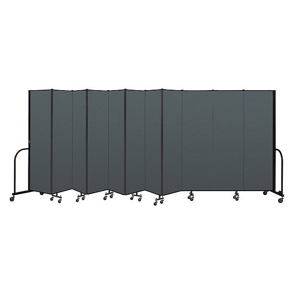 Portable Room Divider, 11 Panel, 6 ft. 8"H