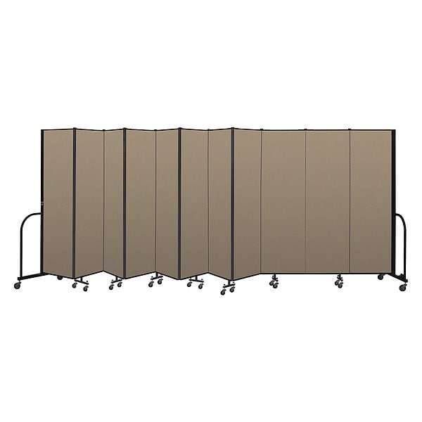 Portable Room Divider, 11 Panel, 6 ft. 8"H