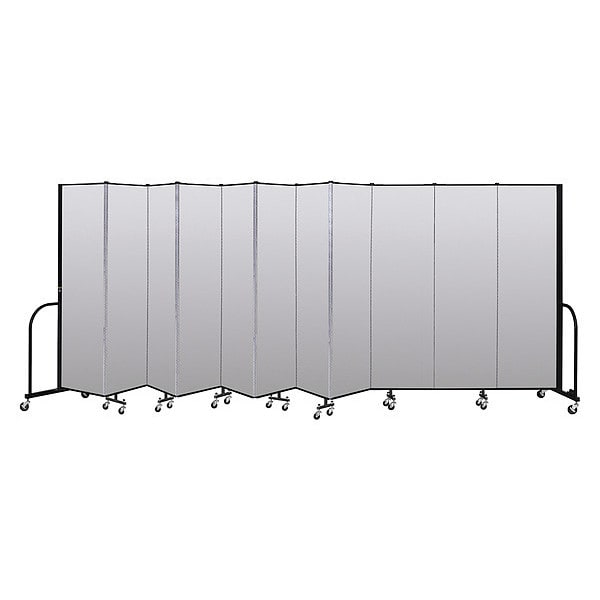 Portable Room Divider, 11 Panel, 6 ft. 8"H