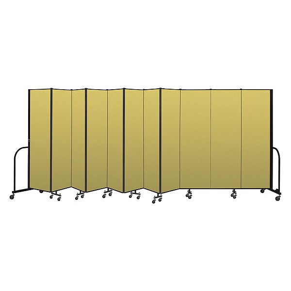 Portable Room Divider, 11 Panel, 6 ft. 8"H
