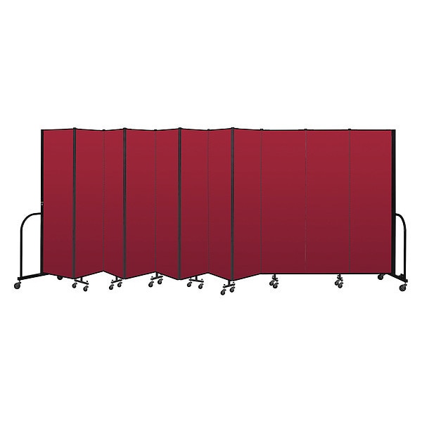 Portable Room Divider, 11 Panel, 6 ft. 8"H