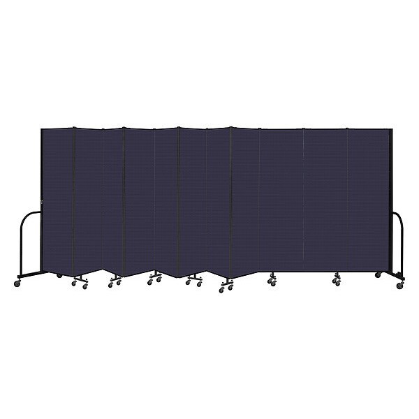 Portable Room Divider, 11 Panel, 6 ft. 8"H