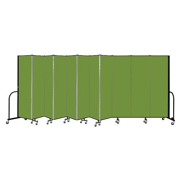 Portable Room Divider, 11 Panel, 6 ft. 8"H