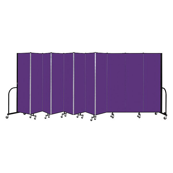 Portable Room Divider, 11 Panel, 6 ft. 8"H
