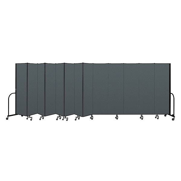 Portable Room Divider, 13 Panel, 6 ft. 8"H