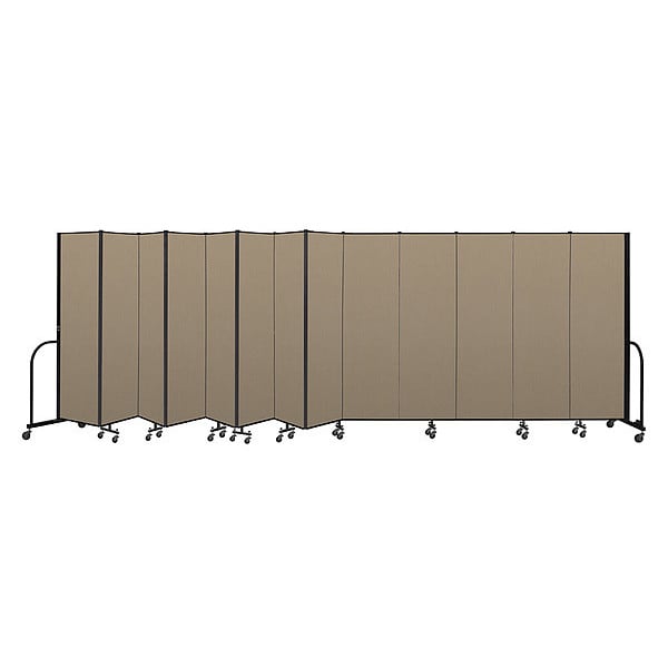 Portable Room Divider, 13 Panel, 6 ft. 8"H