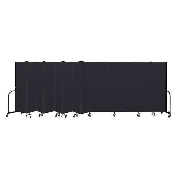 Portable Room Divider, 13 Panel, 6 ft. 8"H