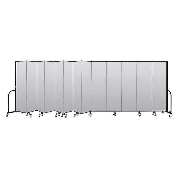Portable Room Divider, 13 Panel, 6 ft. 8"H