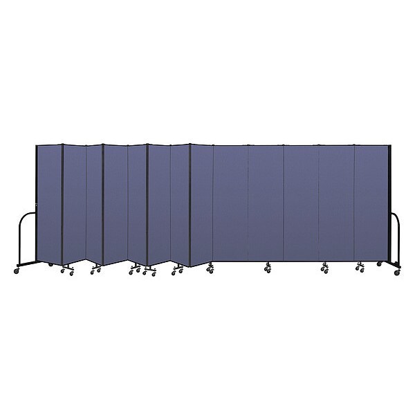 Portable Room Divider, 13 Panel, 6 ft. 8"H