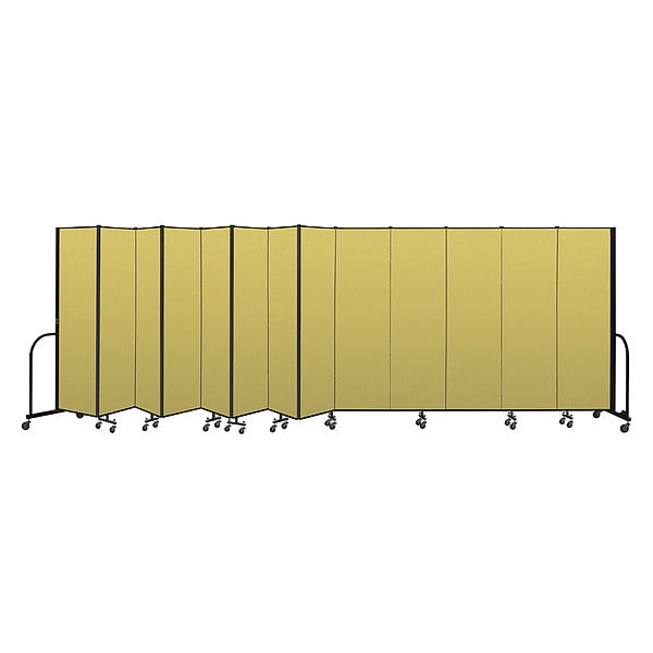 Portable Room Divider, 13 Panel, 6 ft. 8"H