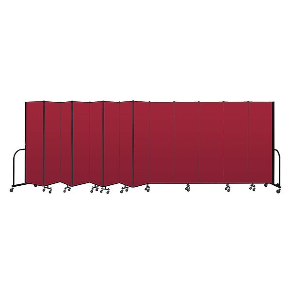 Portable Room Divider, 13 Panel, 6 ft. 8"H