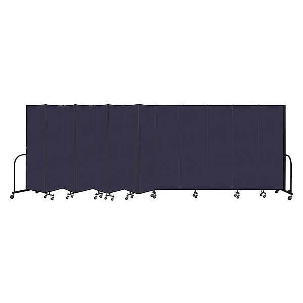 Portable Room Divider, 13 Panel, 6 ft. 8"H