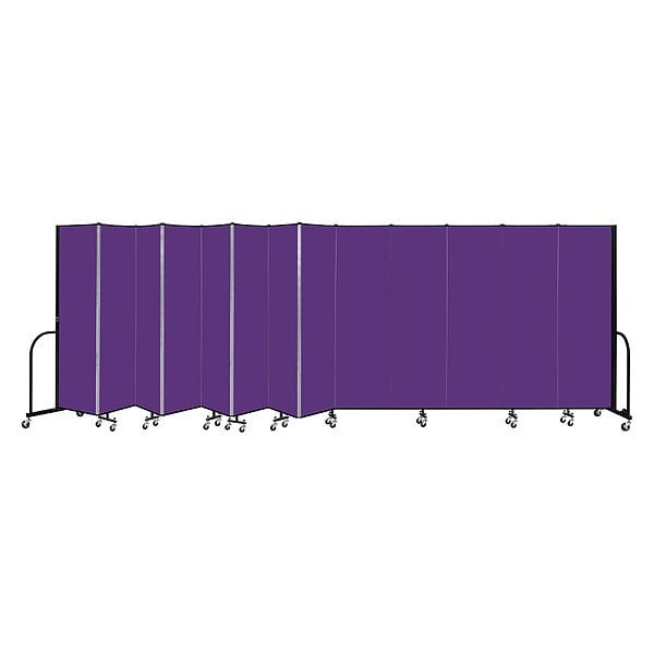 Portable Room Divider, 13 Panel, 6 ft. 8"H