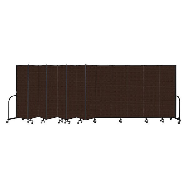 Portable Room Divider, 13 Panel, 6 ft. 8"H