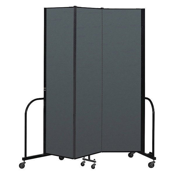 Portable Room Divider, 3 Panel, 7 ft. 4"H