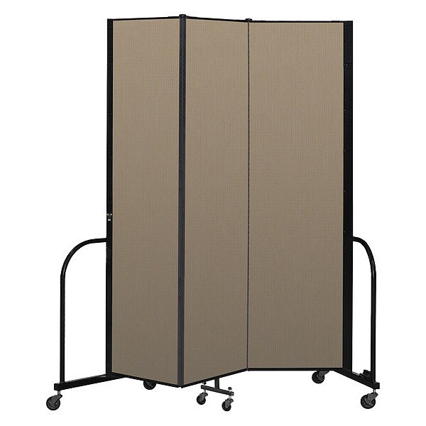 Portable Room Divider, 3 Panel, 7 ft. 4"H