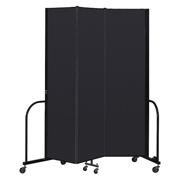 Portable Room Divider, 3 Panel, 7 ft. 4"H