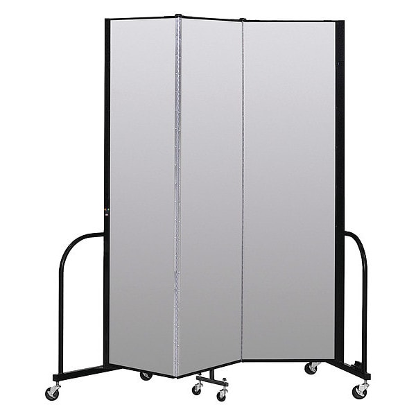 Portable Room Divider, 3 Panel, 7 ft. 4"H