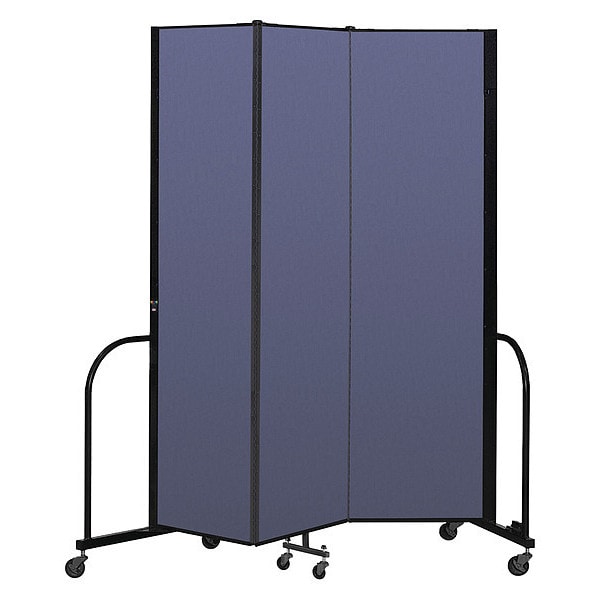 Portable Room Divider, 3 Panel, 7 ft. 4"H