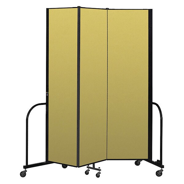 Portable Room Divider, 3 Panel, 7 ft. 4"H