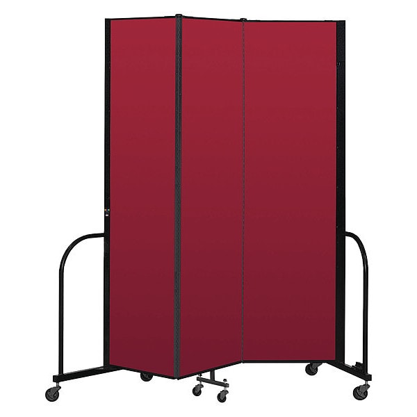 Portable Room Divider, 3 Panel, 7 ft. 4"H