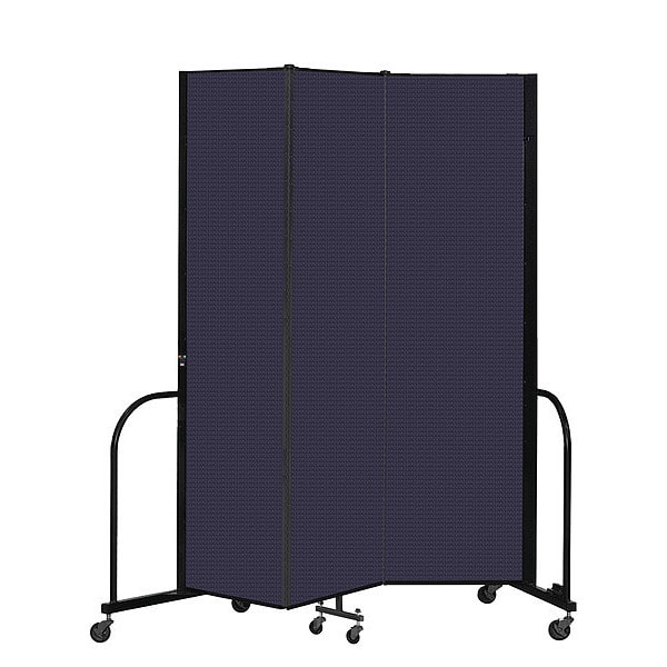 Portable Room Divider, 3 Panel, 7 ft. 4"H