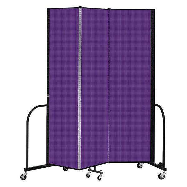 Portable Room Divider, 3 Panel, 7 ft. 4"H