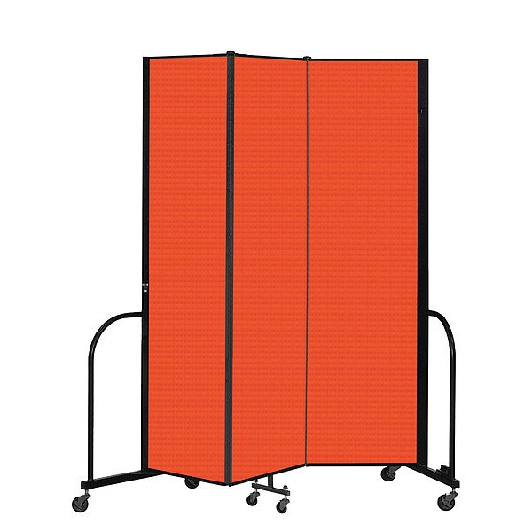 Portable Room Divider, 3 Panel, 7 ft. 4"H