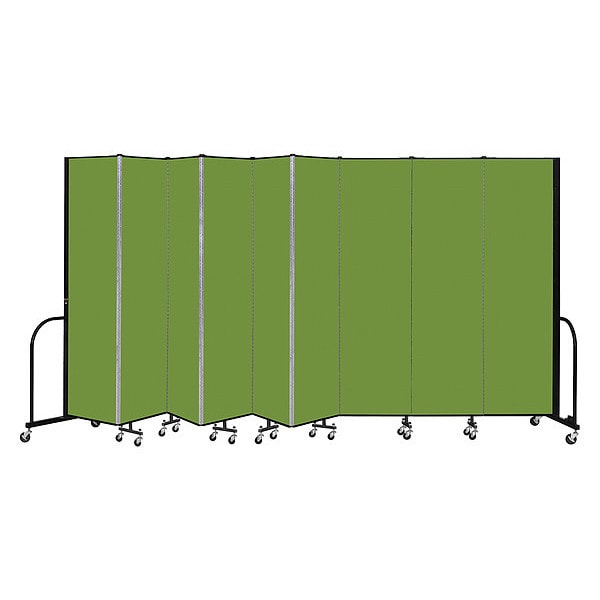 Portable Room Divider, 9 Panel, 7 ft. 4"H