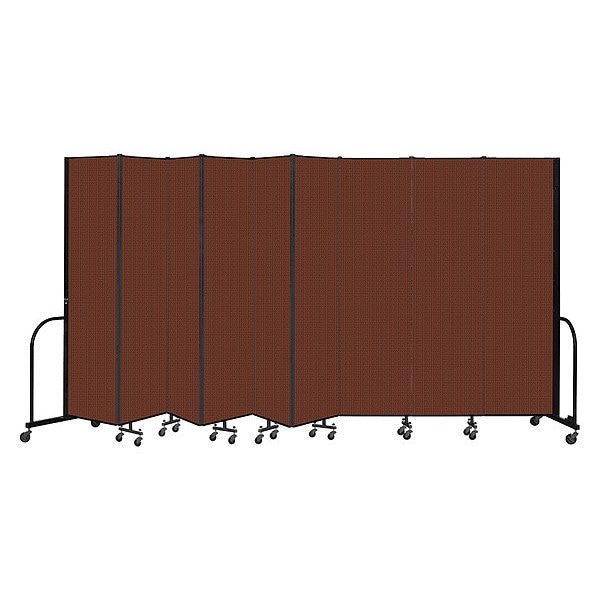 Portable Room Divider, 9 Panel, 7 ft. 4"H