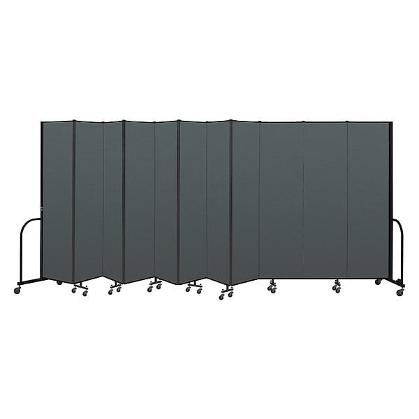 Portable Room Divider, 11 Panel, 7 ft. 4"H