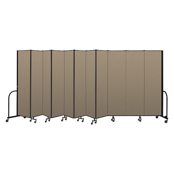 Portable Room Divider, 11 Panel, 7 ft. 4"H