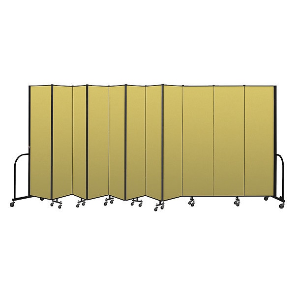 Portable Room Divider, 11 Panel, 7 ft. 4"H